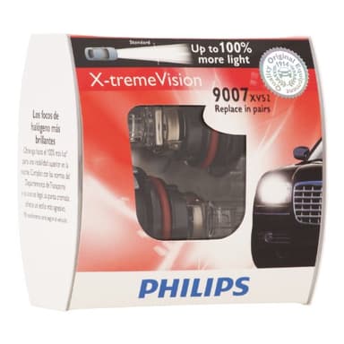 Philips 9007 X-tremeVision Upgrade Headlight Bulb (Pack of 2)