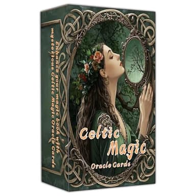 Celtic Magic Oracle Cards, Tarot Card, Oracle Cards for Beginners, Holistic Affirmations Wicca, Perfect for Creating a Magical and Personalized Deck, Create Your Magical Deck for Spiritual Practice