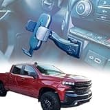 Never Inside Chevy Silverado Phone Mount | Bullhorn Dashboard Phone Mount for Silverado/Sierra 1500, 2019-2021 Trucks, Best Trail Boss Phone Mount (Bullhorn Mount w/Basic Holder)