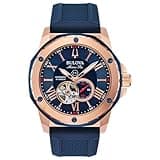 Bulova Men's Marine Star Automatic Blue Dial Watch | 45mm | 98A227
