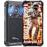OUKITEL WP36 2024 Rugged Smartphone - 10600mAh Rugged Phone 128dB Loud Speaker, 16GB+128GB Dual Sim Phones 6.52" Big Screen, Android 13 Cell Phone, NFC/OTG, T-Mobile Compatible Rugged Smart Phone