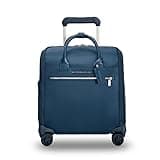 Briggs & Riley Wheeled Cabin Bag - Carry On Luggage for Travel, Suitcases with Wheels, Softside Rolling Bag for Men & Women, Interlocking Handle, Fits up to 13" Laptop - Rhapsody, Navy