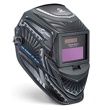 Miller Classic Series Auto-Darkening Welding Helmet - Professional TIG/MIG Welding Mask with ClearLight Technology, High Definition Optics, Variable Shade 8-13, Comfortable Headgear, Metal Matrix