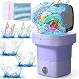 Portable Washing Machine with Upgraded 11L Capacity and Foldable Design, 3 Modes Mini Washing Machine for Deep Cleaning Underwear, Baby Clothes. Ideal for Use in RVs, Apartments, Dorms and Hotels