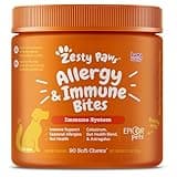 Zesty Paws Dog Allergy Relief- Dog Itching Skin Relief- Dog Probiotics for Itchy Skin and Itchy Ears- Dog Allergy Paw Relief- Dog Allergy Chews- Dog Itch Relief - Dog Skin Allergy Relief - Lamb - 90ct