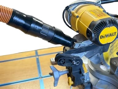 Hose Adapter for DeWalt Miter Saws - DWS713 DWS715 DW716 DWS716 DWS779 DWS780 DCS781B DHS790 - Made In USA (2-1/2" Hose)