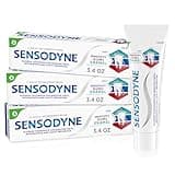 Sensodyne Toothpaste Sensitivity Gum and Enamel, Triple Protection, Refreshing Fluoride Toothpaste, Mint Flavor - 3.4 Ounces x 3