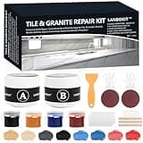 Tile and Fiberglass Tub Repair Kit, LANBOKIT Marble and Granite Repair Kit, Porcelain Repair Kit for Sink & Toilet, Epoxy and Quartz Countertop Repair Kit for Cracks Chips Scratches Holes Dents