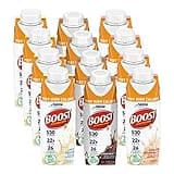 Boost Very High Calorie Nutritional Drink Variety Pack, 4 Bottles Very Vanilla, 4 Bottles Chocolate, 4 Bottles Creamy Strawberry, 8 FL OZ Bottles, 12 CT