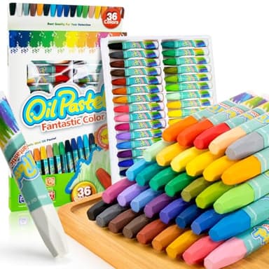 MAQIHAN 36 Colors Oil Pastels Set - Crayons Bulk Washable Crayon Soft Oil Pastels Crayons for Artists,Teachers, Blending, Drawing, Art Supplies