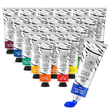 Paul Rubens Oil Paint, 20 Colors*50ml LargeTubes, Professional Oil Based Paint with High Saturation, Creamy Texture, and Consistency,Art Supplies for Artists, Students, Beginners-A Set