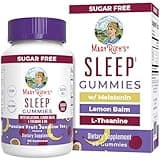 MaryRuth Organics Melatonin 5mg Sleep Gummy with L-Theanine | Lemon Balm | Vitamin B6 | Sugar-Free | Relaxation | Vegan | Non-GMO | Gluten Free | 60 Count