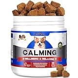 Calming Chews for Dogs Anxiety Relief - 90 Count Dog Soft Calming Treats - Calming Supplements for Small Dogs - Helps with Bark, Separation, Firework, Chicken Flavor