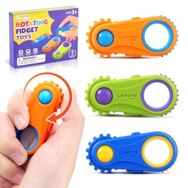 LESONG Fidget Toys Finger Fidget for Kids: 3 Pack 5-in-1 Compact Versatile Sensory Fidgets for Kids, ADHD, Autism - Stress Relief Calming Toys for Classrooms, Travel & Gifts