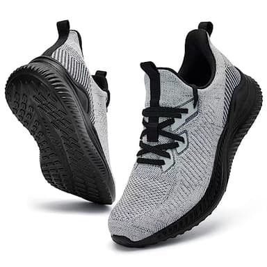 Akk Mens Hand Free Slip On Wide Walking Shoes Memory Foam Runnning Tennis Shoes Lightweight Breathable Casual Sneakers