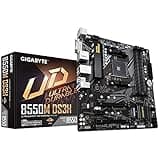 Gigabyte B550M DS3H Motherboard - Supports AMD Ryzen 5000 Series AM4 CPUs, 5+3 Phases Pure Digital VRM, up to 4733MHz DDR4 (OC), 2xPCIe 3.0 M.2, GbE LAN, USB 3.2 Gen1