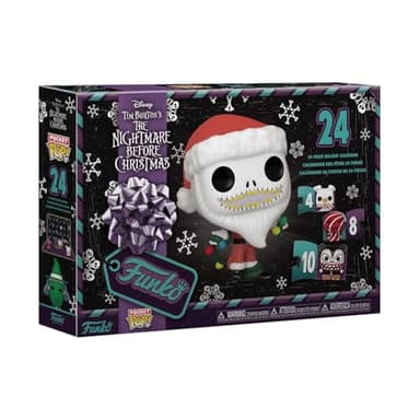 Funko Pop! Countdown Calendar: The Nightmare Before Christmas - 24 Days of Surprises - Collectible Vinyl Mini Figures - Mystery Box - Gift Idea - Holiday Present - Christmas or Birthday Countdown