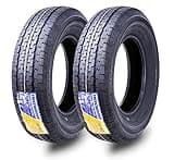 Free Country GRAND RIDE Set 2 ST205/75R15 Premium Trailer Tires 205 75 15 8-Ply Load Range D w/Scuff Guard 8mm Tread Depth