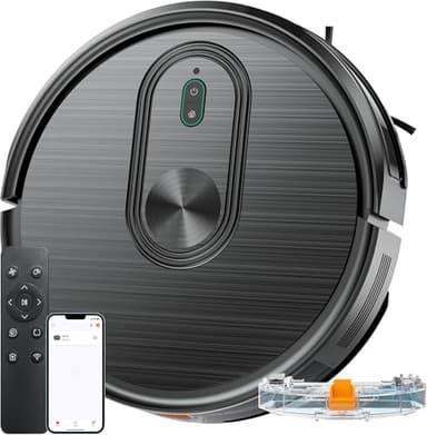XIEBro Robot Vacuum and Mop Combo, 2 in 1 Vacuuming & Mopping Robot with Schedule, App/Bluetooth/Voice, 3200Pa Max Suction, Self-Charging Robot Vacuum Cleaner, Slim, Ideal for Hard Floor, Carpet