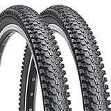 Hycline 2 Pack Bike Tire,24x1.95 Inch Folding Replacement Tire for MTB Mountain Bicycle-Black Pair (2 Tires)