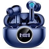 Wireless Earbuds Bluetooth 5.4 Headphones, 2025 Hi-Fi Stereo Bass Ear Buds, 4 ENC Noise Cancelling Mic 36Hrs USB-C in-Ear Earphones IP7 Waterproof Sport Workout for Laptop Pad Android iOS Phone, Blue