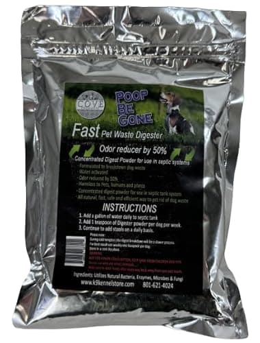 Cove Products Poop Be Gone Dog Waste Eliminator Powder, 1-Year Supply