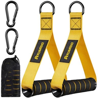 Ayombo Gym Equipment, Cable Attachments for Gym, Home Workout Equipment Machine Grip Attachments, Resistance Bands Handles for Weight Strength Trainer, Gym Heavy Duty Exercise Handle for Men