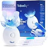 VieBeauti Teeth Whitening Kit with LED Light: Tooth Whitener with 35% Carbamide Peroxide, Remineralizing Gel, Mouth Trays and Tray Case - 10-Minute Timer Enhances Minty Fresh White Smile Mint