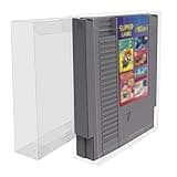 10-Pcs High Quality Plastic Protector Transparent Storage Cases Compatible with N64/SNES Game Boxes – Anti-Dust - Scracth Free - Clear Cases Made Extra Strong (10, NES Cartridge)