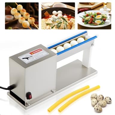 Lanties Manual Quail Egg Peeler Sheller, High-efficiency Hard Boiled Quail Egg Peeling Machine, Hand Roll Portable Peeler for Household Kitchen