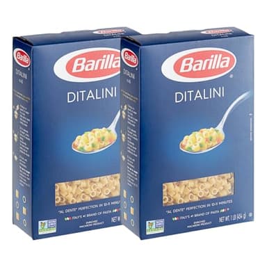 KIDU - Barilla Ditalini Pasta 16 Ounces Pack Of 2 (32 Ounces Total)