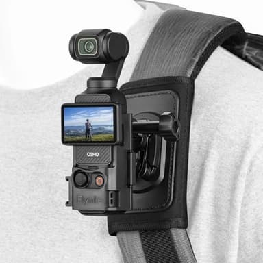 BRDRC Pocket 3 Backpack Mount, Bag Belt Shoulder Strap Mount Chest Holder with Expansion Adapter for DJI Osmo Pocket 3 Creator Combo Accessories