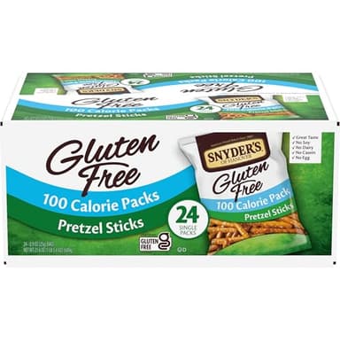 Snyder's of Hanover Gluten Free Pretzel Sticks, 100 Calorie Individual Packs, 24 Ct
