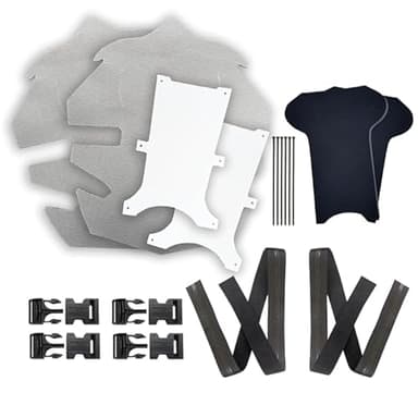 ProKnee AP16 Complete Rebuild Kit for All Purpose Knee Pads with Cushion Inserts, 1-3/8" Silicone Straps, Rubber Boots, Liners, SmartLock Quick Release Buckles (1" Cushions)