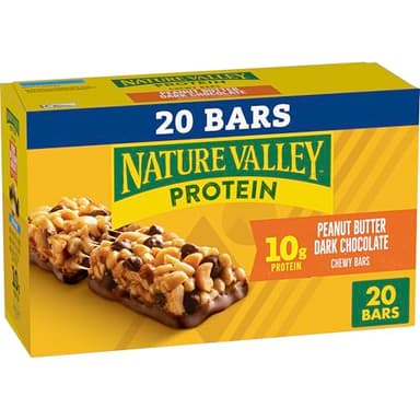 Nature Valley Protein Chewy Bars, Peanut Butter Dark Chocolate, 20 Count, 28.4 oz