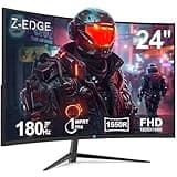 Z-Edge 24-inch Curved Gaming Monitor 180Hz Refresh Rate, 1ms MPRT, FHD 1080 Gaming Monitor, R1650 Curved, UG24 AMD Freesync Premium Display