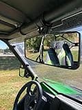 Universal UTV 1 1/2"-2" Roll Bar Mount REARVIEW MIRROR Fits Kawasaki Polaris ROUND ROLL BAR Honda Yamaha Kubota John Deer - 98310