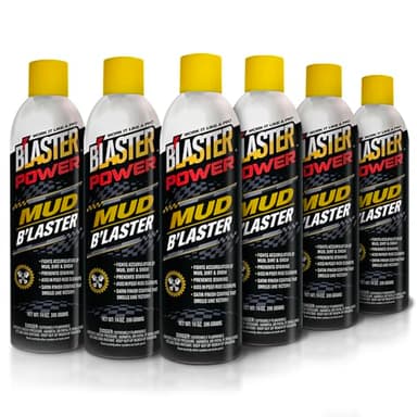 B’laster Mud Defender Spray – Power B’laster for Off-Road Vehicles – Non-Stick Barrier Helps Prevent Mud Buildup, Speeds Up Cleanup, Detailing Supplies for UTVs, ATVs & More – 15oz (Case of 6)