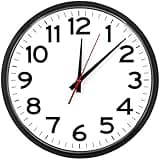 The Ultimate Wall Clock, 14" Atomic Wall Clock, Black, Easy to Read, Perfect for Home, Office, School, Indoor/Outdoor…