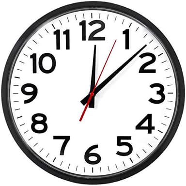 The Ultimate Wall Clock |14 Inch | Modern | Atomic | Analog | Home | Office | School | Gym | Indoor | Outdoor | Sets Automatically | Unbranded | Classic | Black | Battery Operated | Modern Décor