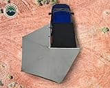 Overland Vehicle Systems HD Nomadic 270 LT Awning - Driver Side - Dark Gray with Black Travel Cover Universal - Dark Gray Cover with 1000G PVC Black Travel Cover Universal Fitment