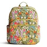 Vera Bradley Premium Cotton Large Bancroft Backpack, Meadow Bouquet