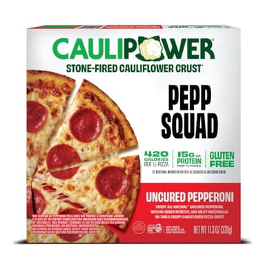 CAULIPOWER Uncured Pepperoni Stone-fired Cauliflower Crust Pizza, 11.3 Oz (Pack of 1)