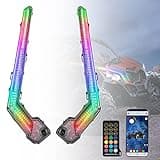 KEMIMOTO X3 Fang Lights RGB, Front Signature Light Assembly DRL Lighting Compatible with Can Am Maverick X3 and MAX Models 2017-2025