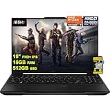 ASUS TUF Gaming A16 Laptop 16" FHD+ 165Hz 7ms 100% sRGB AMD Octa-core Ryzen 7 7735HS 16GB RAM 512GB SSD Radeon RX 7700S 8GB (>RTX4060) Backlit USB-C USB4 Fast Charging Win11 w/ICP Accessory