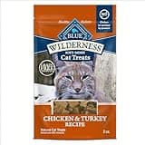 Blue Buffalo Wilderness Grain Free Soft-Moist Cat Treats, Chicken & Turkey 2-oz Bag
