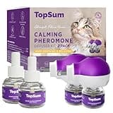 TopSum Cat Pheromones Calming Diffuser: Premium Pheromone Diffuser for Cats - Cat Pheromones Diffuser - Cat Calming Diffuser - Cat Calming Pheromone Diffuser, 2 Pack (Purple)