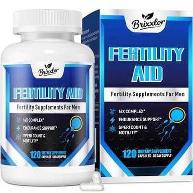 Male Fertility Supplement, Pre Conception Fertility Supplements for Men with CoQ10, Maca Root, Zinc & NAC, Mens Prenatal Vitamins for Optimal Sperm Count Motility, Conception for Him, 120 Capsules