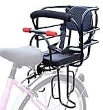 Bwcece Rear Kid's Bike Seat,Back Mount Child Bike Seat Attachment for Adult Bike,Outdoor Bike Seat for Children,Toddlers,and Kids (Up to 110lb)