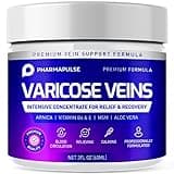 Pharmapulse Varicose & Spider Veins Soothing Leg Cream - Relaxing Leg Cream Formula - Fast-Acting Relief Cream - Expertly Crafted for Optimal Comfort 2oz